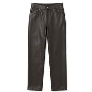 SPANX Brown Faux Leather High Waist Pants XL